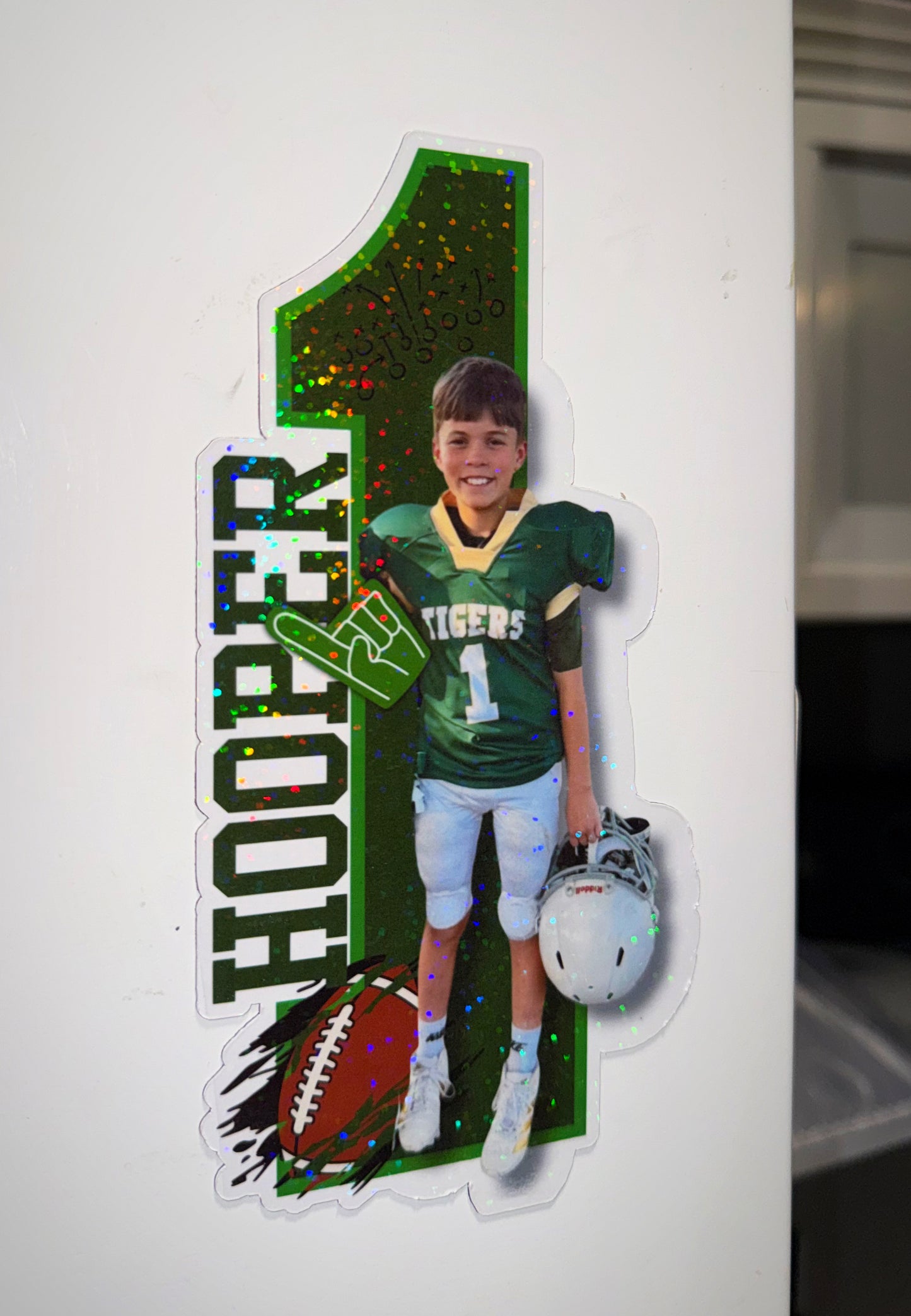 Single Digit Custom Sports Magnet
